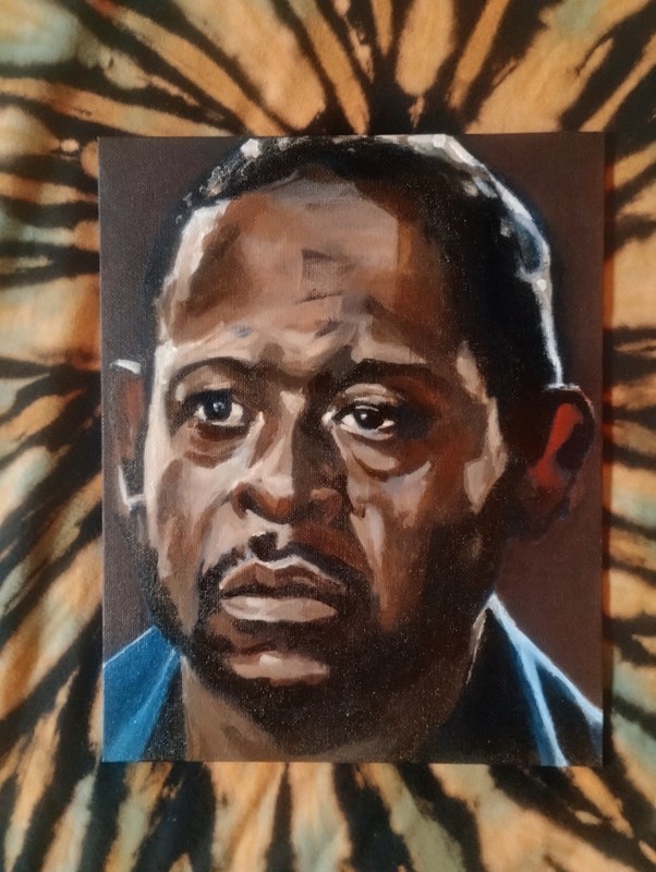 Forrest Whittaker Painting-A-Day Original 1/1 Art 8 X 10″ Smoke»