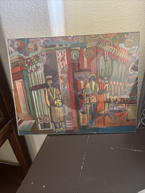SEIJA TUULIKKI SALLINEN. «Morning in the halls», signed ST Sallinen 1970. VTG