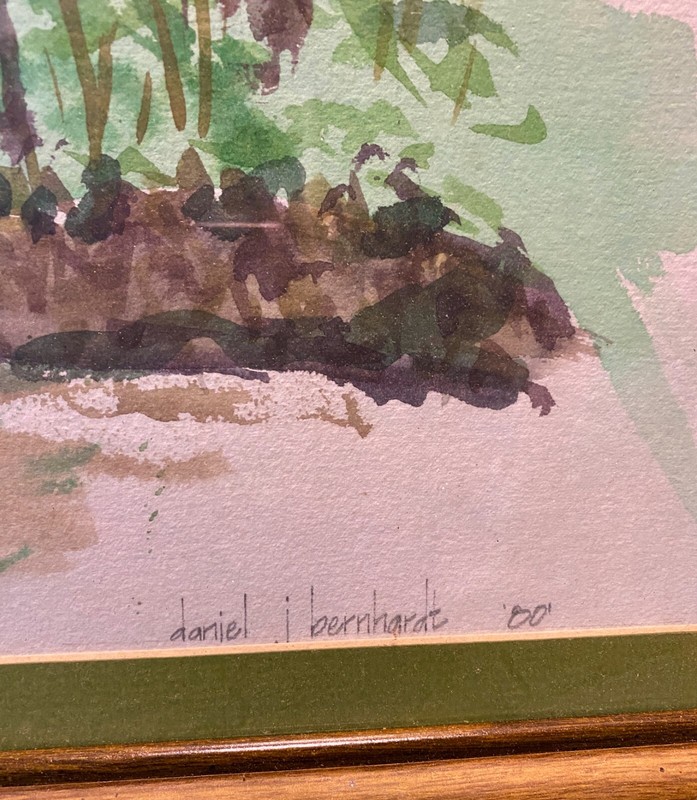 Daniel J. Bernhardt - Kansas City & Quincy, IL Artist - Watercolor 1980 20 x 26 gallery