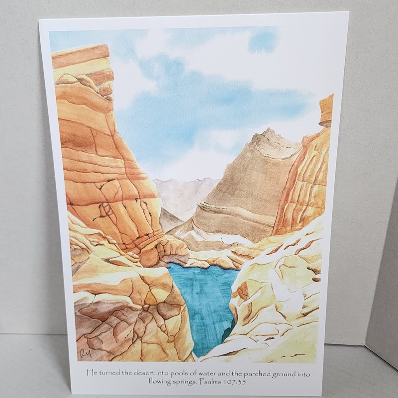 Watercolor Art Religious Nature Prints Set Of 3 Signed 11.5 X 8 Inches Approx gallery