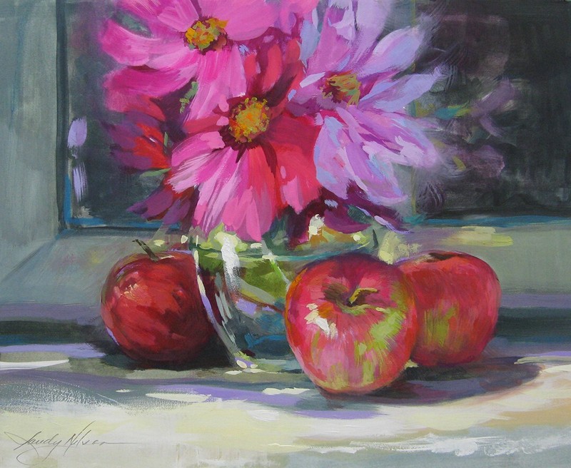 «Pretty in Pink» original fine art watercolor painting