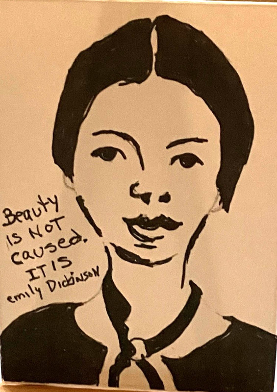 ACEO Print of “ Famous American Poet Emily Dickenson “ Portrait, Poet,Writer