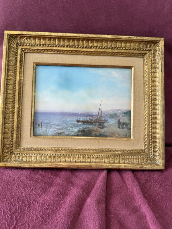 Paul Pascal French Landscape Painter Mediterranean Coast with Gouache 1887 gallery