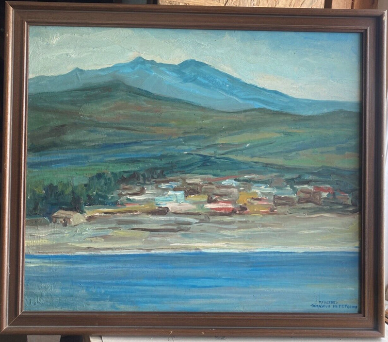 ::Mercedes Thomaselii Depetromo, Küstenlandschaft Mittelmeer Expressionist Küste