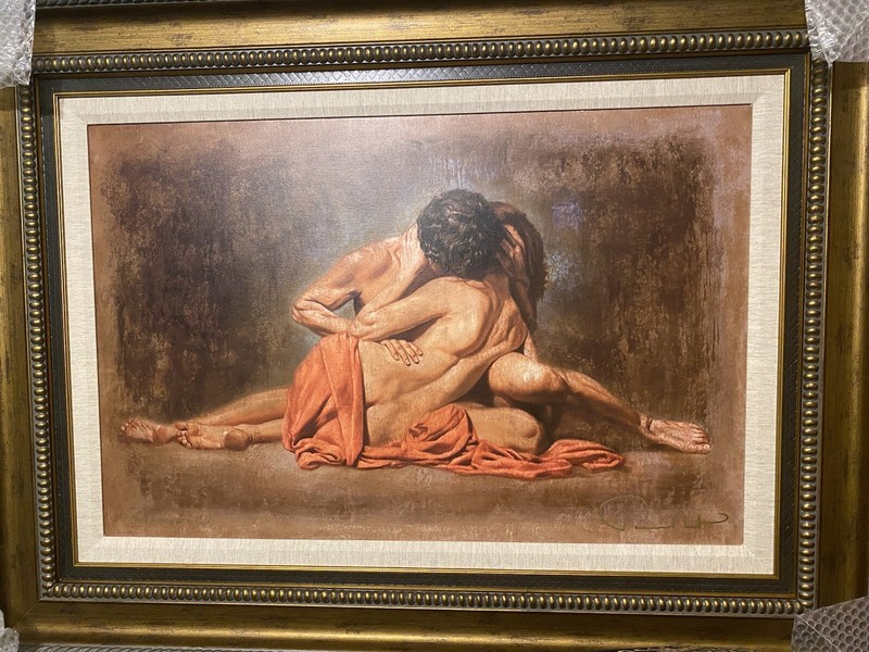 Tomasz Rut «Te Amo» Giclee in Color on Canvas 2206 32 x 43 Framed #44/50