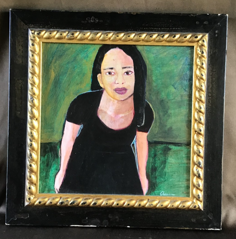 Oil on Canvas ‘Someone’s Daughter’ – 16.5 in x 16.5 in x 2 in – Beautiful Colors