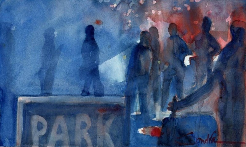 2020 Disruption : Sandra Watercolors™ : ORIGINAL PAINTING : OOAK gallery