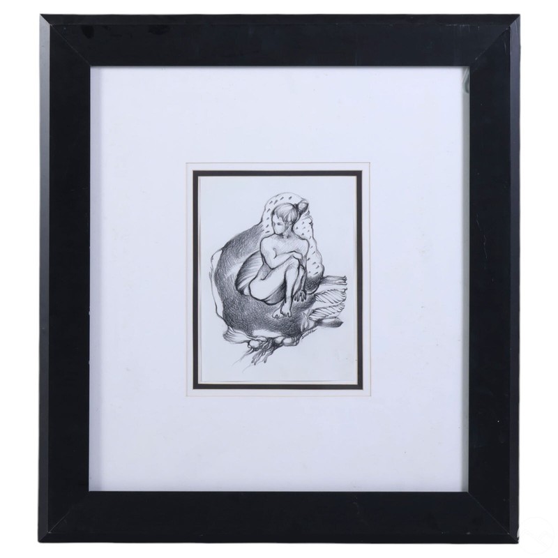Cuba Original Charcoal/graphite drawing on paper by Zuniga "Shapay" Size 8"x11" gallery