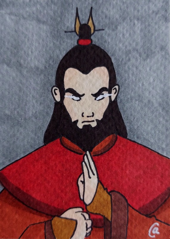 ACEO Original Painting SET Avatar The Last Airbender Kyoshi Roku Aang Korra gallery