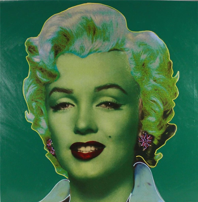 «MARILYN ICON – GREEN» UNIQUE by Steve KAUFMAN 48″ x 48″ RETAIL: $10K LAST ONE!