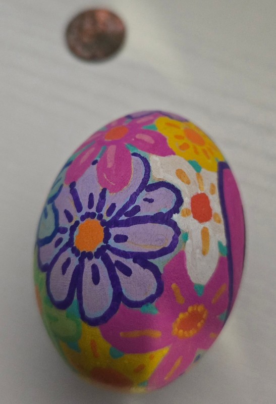 "Butterfly Egg", Hand-painted and signed by artist gallery