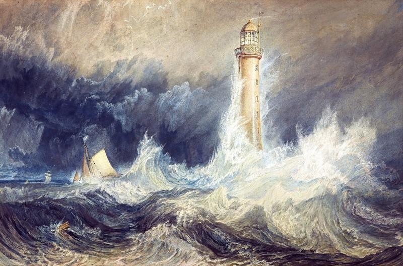 Bell Rock Lighthouse Painting by Joseph Mallord William Turner Reproduction