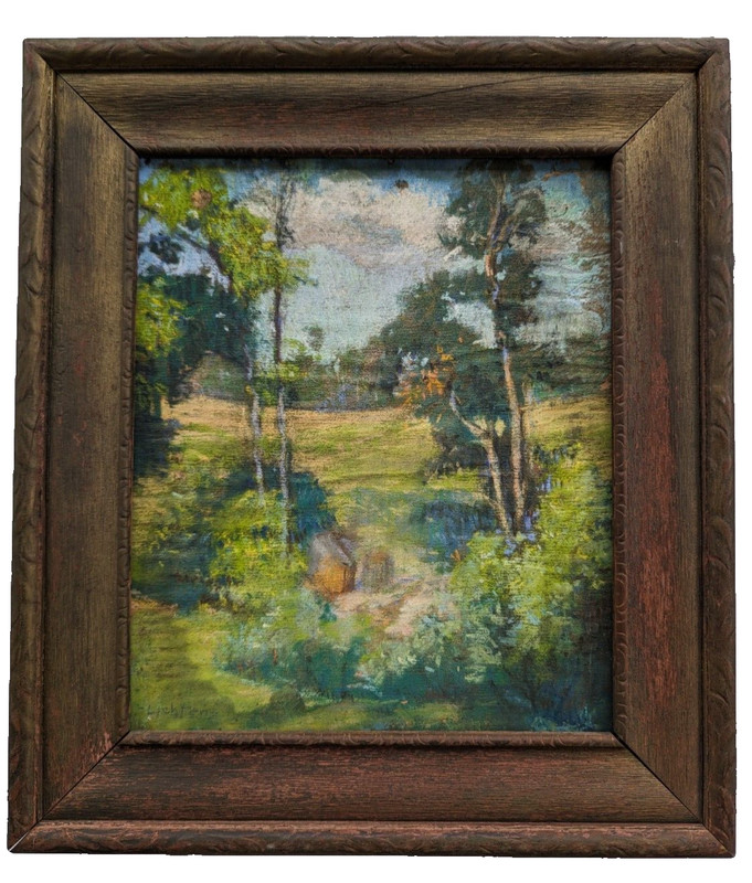 Frances Lichten (1889-1961) Impressionist Landscape O/B, Pennsylvania Artist