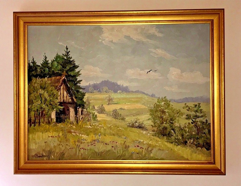 Ludwig von Andok (1890-1981): landscape idyll, oil/lwd., sign., m.R. 70 x 90 cm
