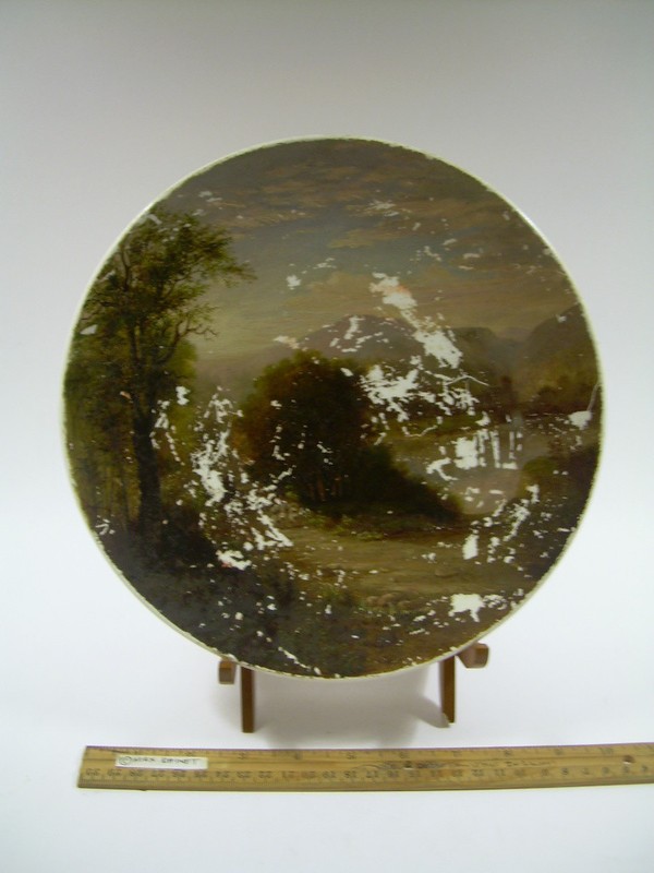 Peter Sharples OIL PAINTING English Lake Landscape 1860s Restore project as is