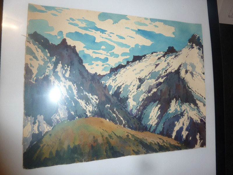 Original, Bold Watercolor Painting by Robert Laloue (c. 1900)
