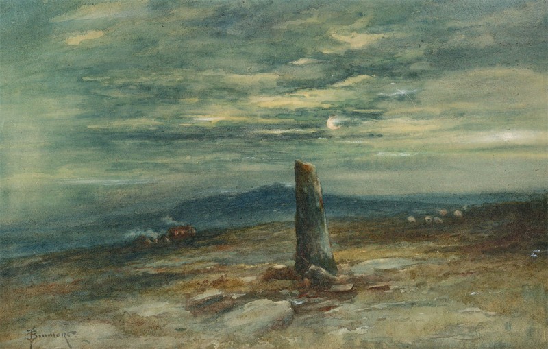 Thomas Binmore – Early 20th Century Watercolour, Highland Homestead