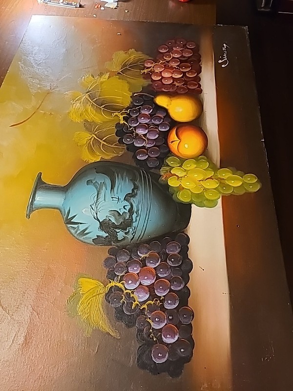 Still Life -Fruits -#4, 24x36 100% Hand painted Oil Painting on Canvas gallery