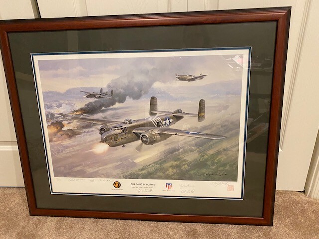 Big Bang in Burma by Roy Grinnell – signed by pilots and artist – 78/500