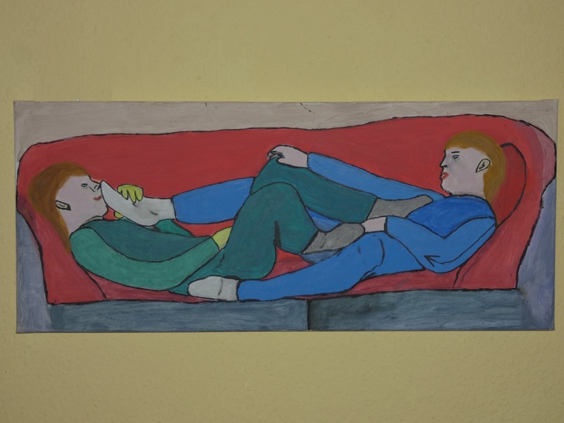 «Four Socks Tour» – 30 x 80cm – 2026 – OOAK