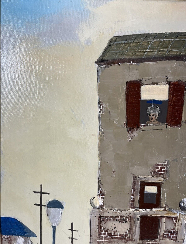 ROBERT FARRINGTON VENICE BEACH CALIFORNIA ILLUSTRATION VINTAGE OIL PAINTING gallery
