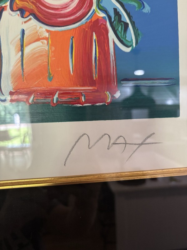 PETER MAX Abstract Flowers 1 Limited Ed. SERIGRAPH Signed by the Artist. gallery