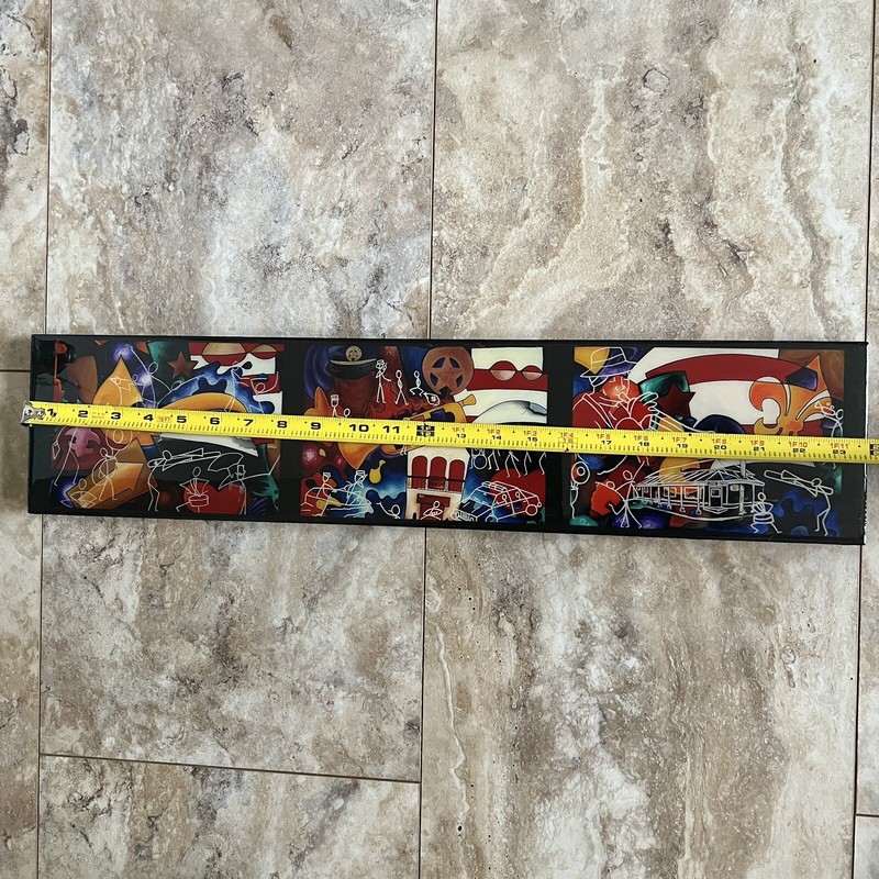 Original Reggie Ford Painting on Board Epoxy New Orleans Po Boys Fort Apache Art gallery