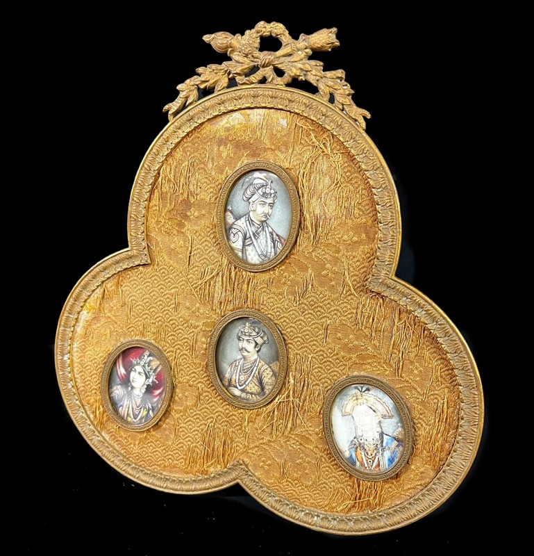 Indo Persian Portrait Miniature Paintings 19th Century
