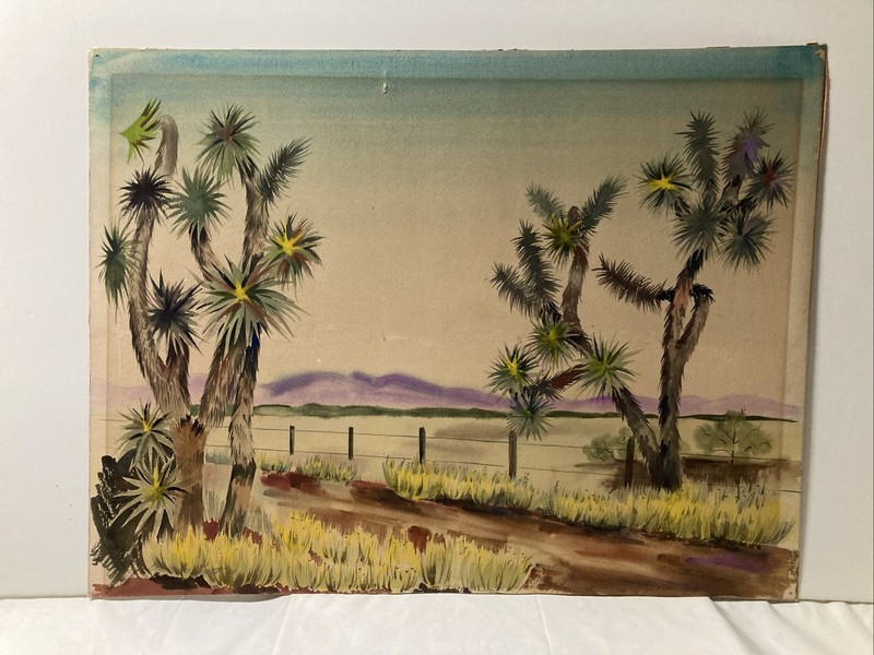 Barbara Burnett Original Watercolor 1954. Artwork Size 20×26 Inches Approx.