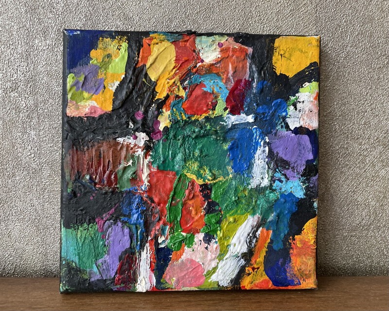 Rolf Gjedsted 1947-2022 Abstract Art Composition Danish Midcentury