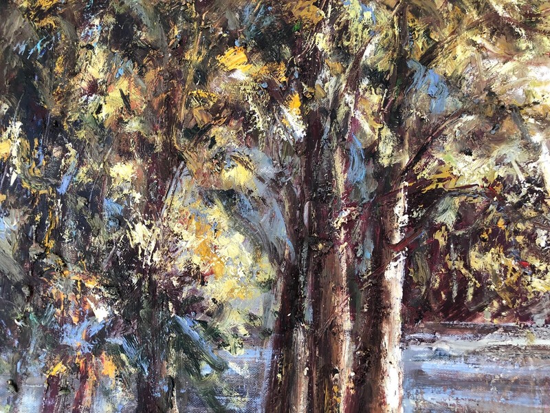 Forest,Original Oil Painting by R. Cook, 91 X 61 cm gallery