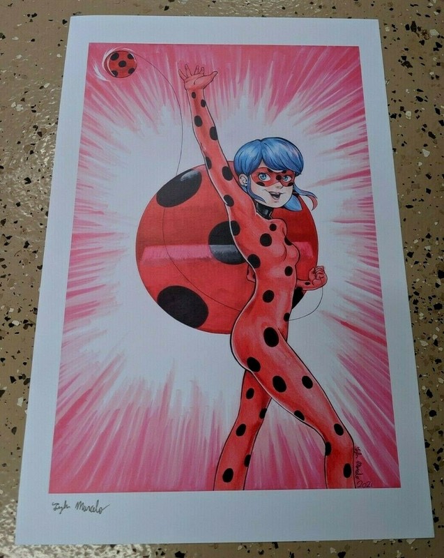 Miraculous Ladybug Original Fan Art Print Collectible Super Hero Tyler Marcelo