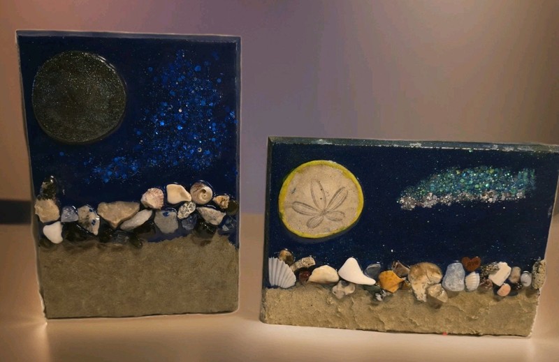 resin beach artwork