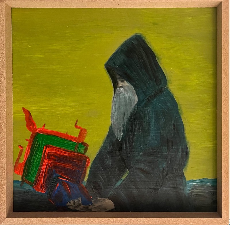 Original Artwork Oil On Cardboard Signed & Framed