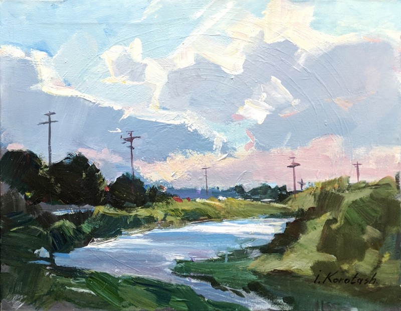 IGOR KOROTASH «RIVER» | ORIGINAL ACRYLIC/CANVAS | 20X25″ | OTHERS AVAIL GALLART