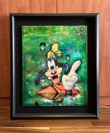 Christian Lassen Original Painting «Goofy». Disney authorised artwork, framed.