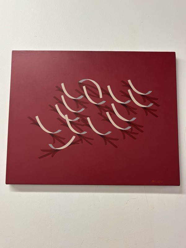Manuel Hughes, Ribbon Scape, ca. 2007 trompe l’oeil Painting African American
