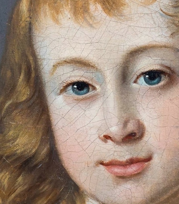 Fine 18th Century German School Portrait Of A Boy Antique Oil Painting gallery