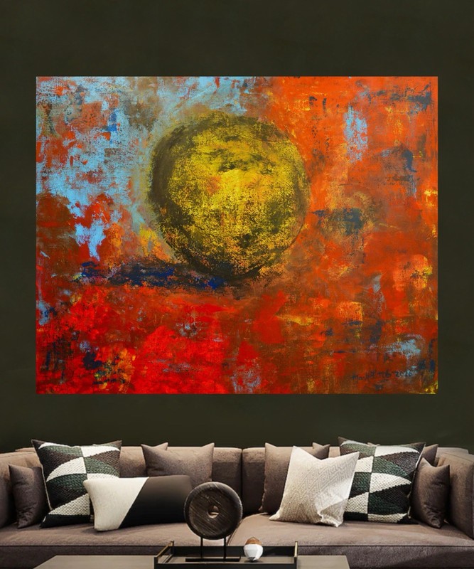 Mark Little Original Giant Canvas Painting 81”X62” (6 Foot 9 inch) Abstract gallery