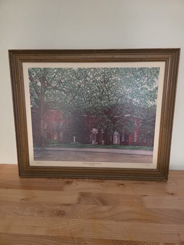 Mount Saint Joseph Academy Maple Mount Ky Painting 27×22 Maxine Bell 1978
