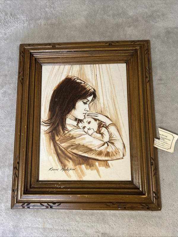 KevinMcAlpin ORIGINAL 1982 Painting Hand Painted Acrylic on Canvas Signed Framed gallery