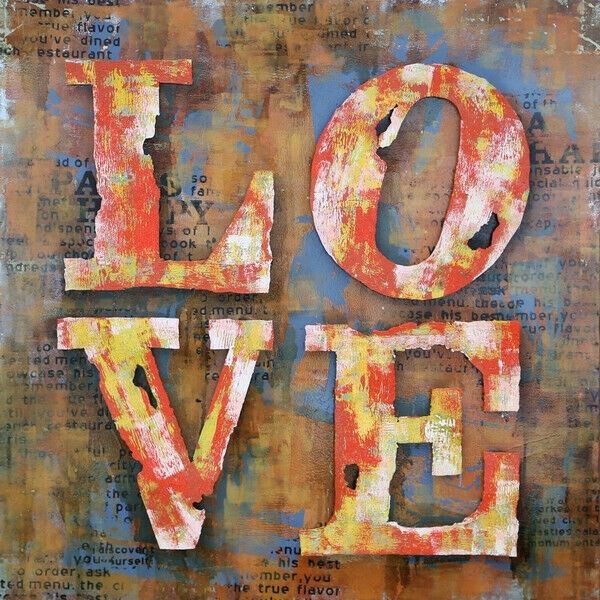Unique LOVE HEART GIFT PAINT POUR 3D RED Multi Color wedding Anniversary Gift NR gallery