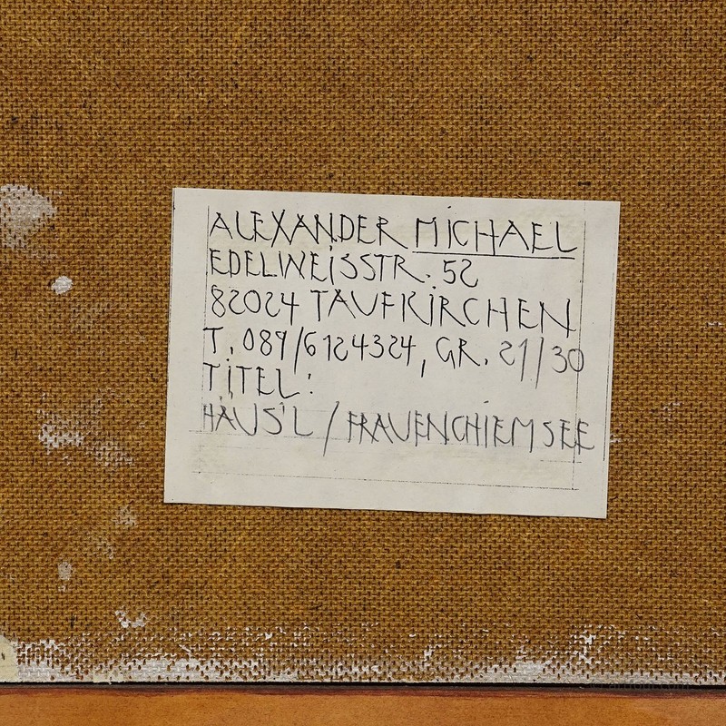 Oil Painting by Alexander Michael - Haeus'l Frauenchiemsee 1994 gallery
