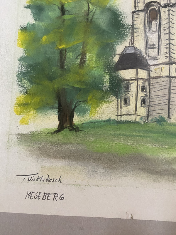 Tobias Nicklitzsch *1982 Berlin Pastell Brandenburg Dorfkirche Meseberg Gransee gallery