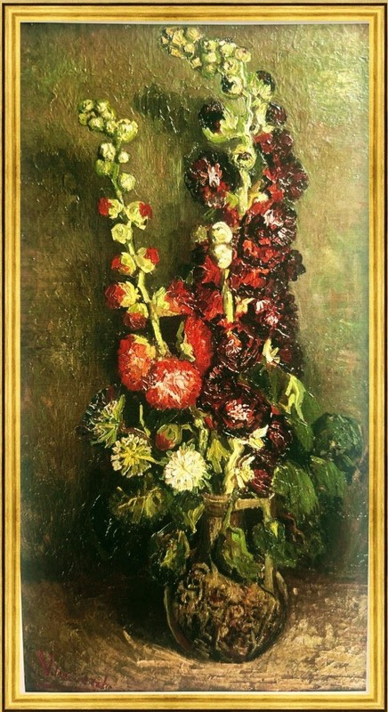 Van Gogh Painting “Bouquet Of Flowers 1866”Still Life Canvas Wall Art 13”x19”