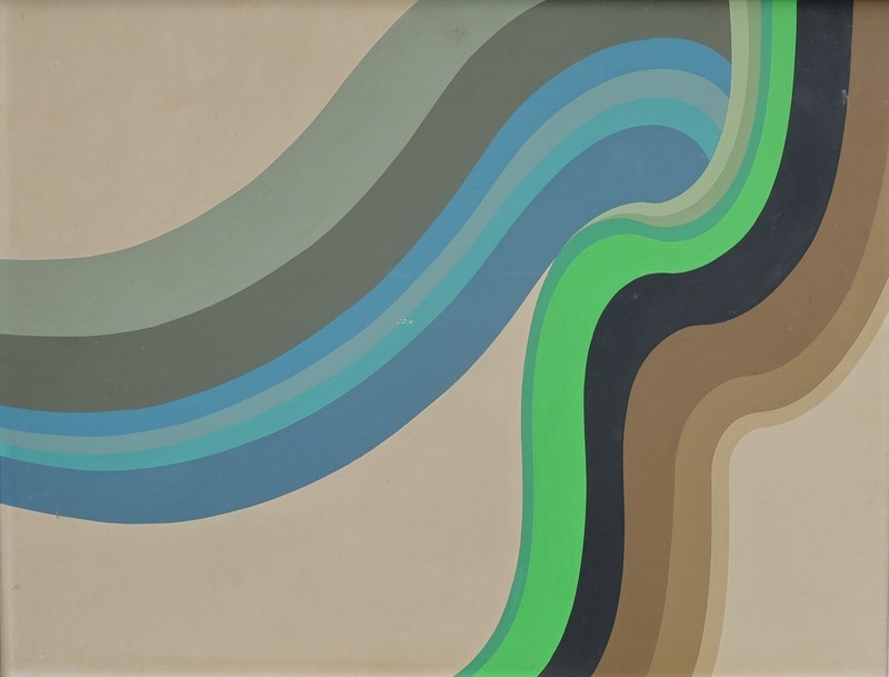 Abstract Composition 1970s. Arlette Martin (1924-2020)