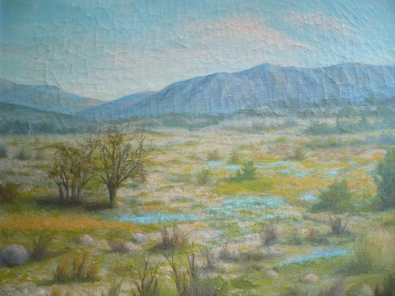 WILLIAM N. BRENNER, LISTED PLEIN AIR SPRING DESERT PALM SPRINGS CALIFORNIA RARE gallery