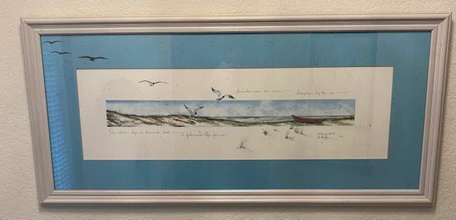 D. Morgan 1990 , Artist Print , Hand Signed 1990 «Somewhere by the Sea»