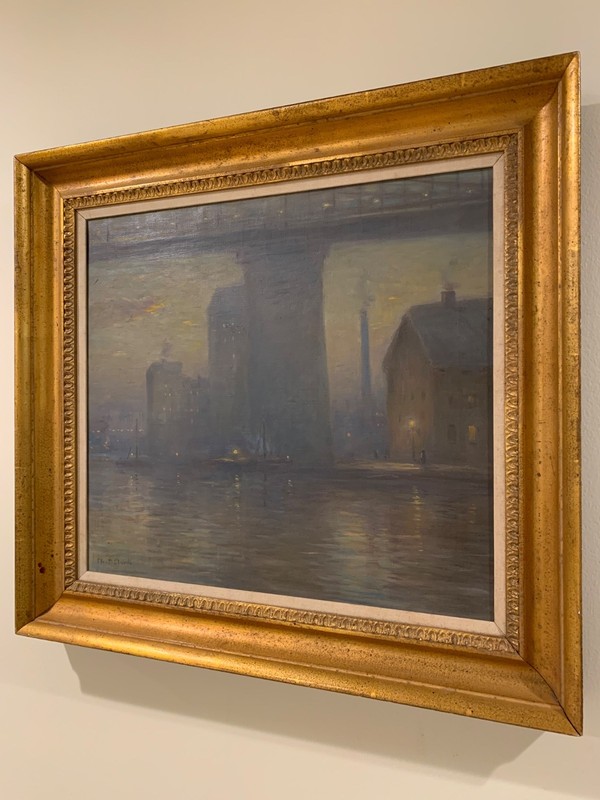 Eliot Candee Clark (1883-1980) American Impressionist Oil Painting New York City gallery