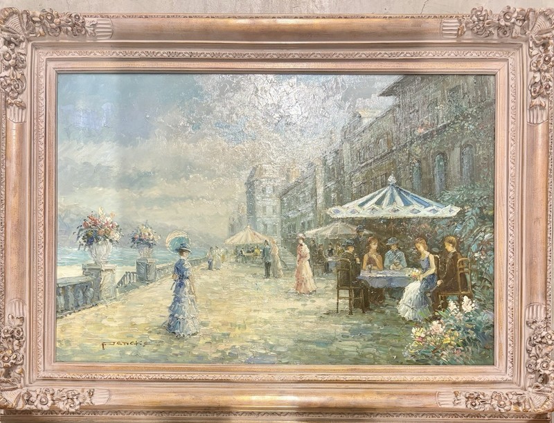 T E Pencke original oil painting on Canvas Large